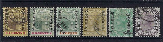 Image of Mauritius SG 157/62 FU British Commonwealth Stamp